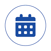 Blue calendar icon